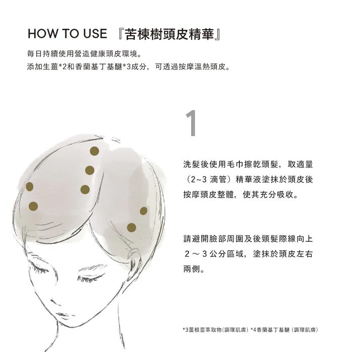 SHIRO 苦楝樹頭皮精華 60ml