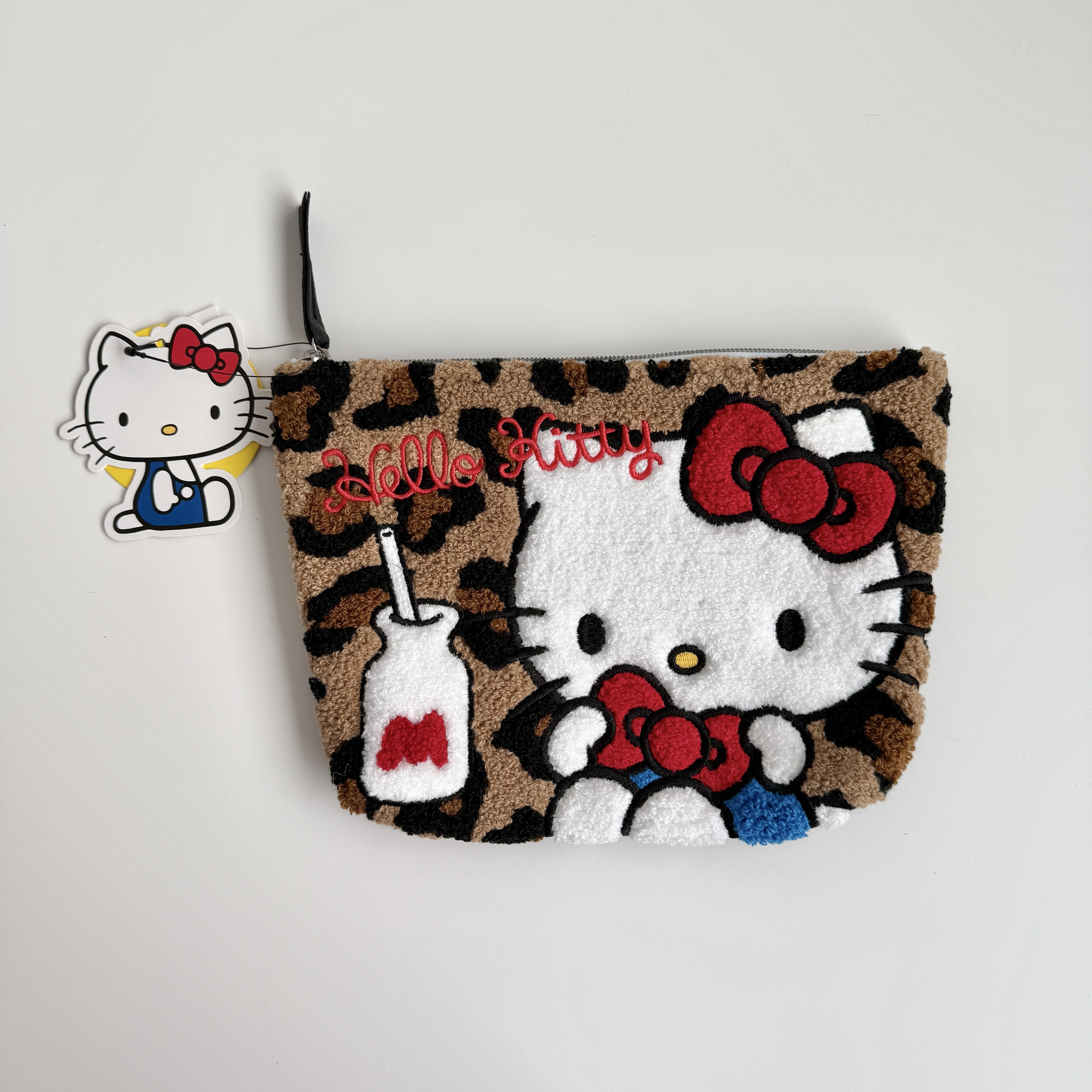 現貨┃三麗鷗 HELLO KITTY 豹紋 托特包 帆布包 化妝包 收納袋