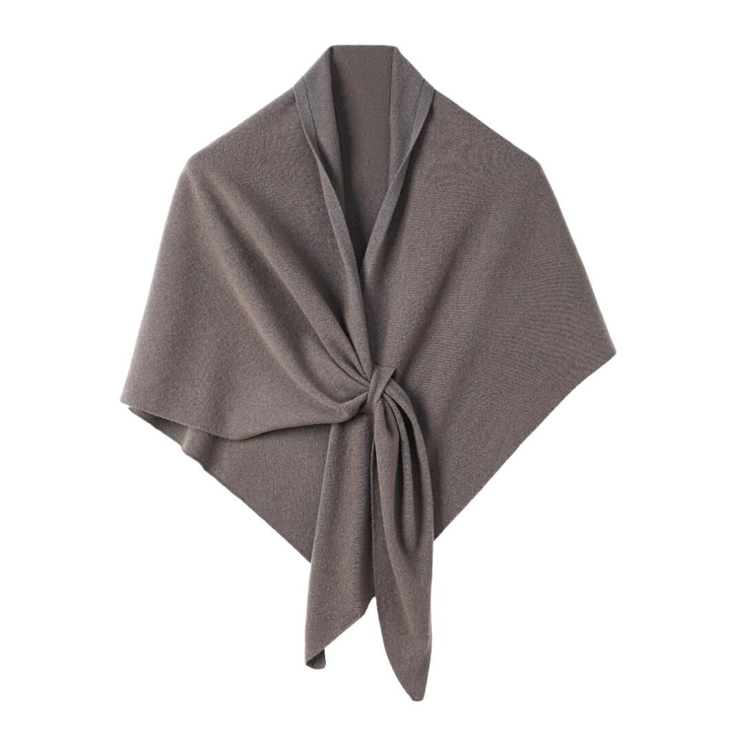 QM195 -100%綿羊毛百搭披肩-灰橄欖 (C43)