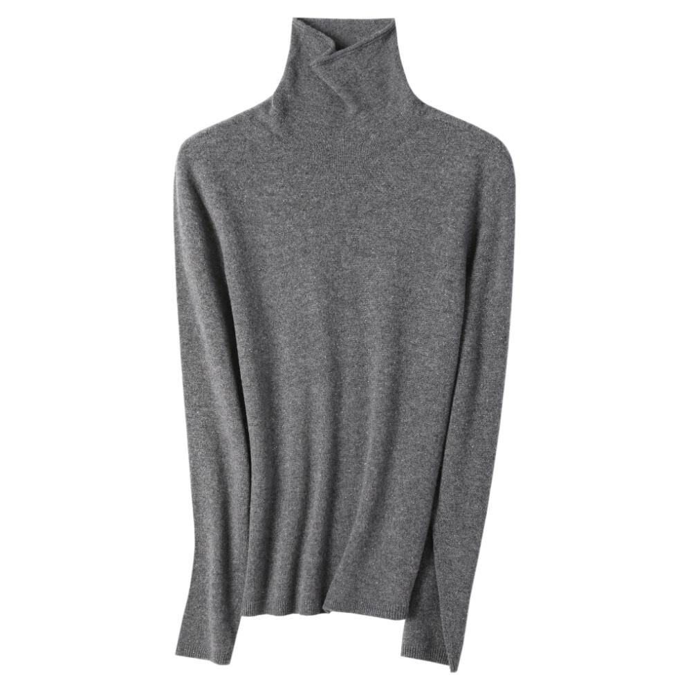 KK9886-自帶柔光黑科技無縫羊毛衫-時尚灰 (C2)