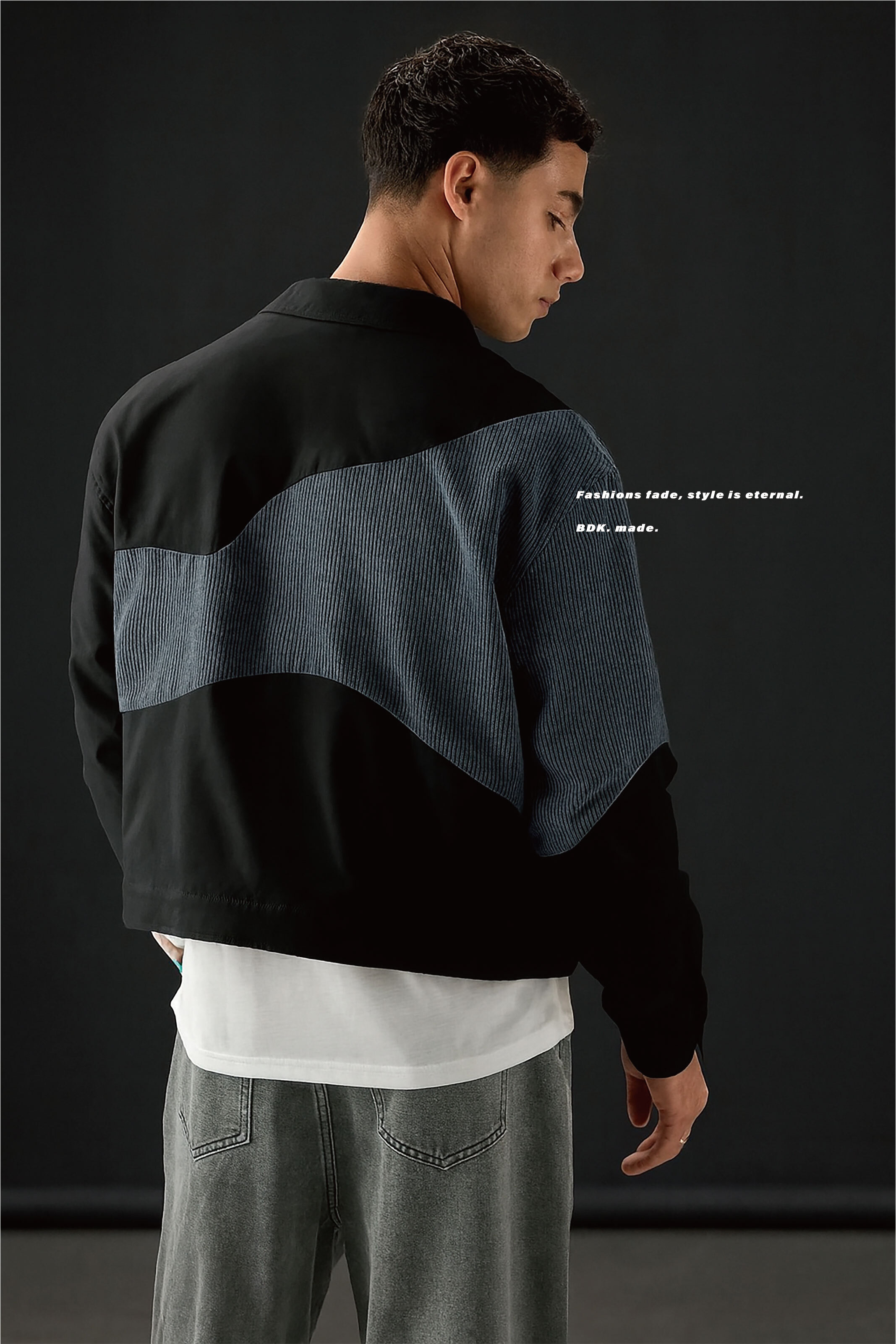 BDK.製造 - 特殊波浪剪裁燈芯絨外套- 外套〈BDK2523〉