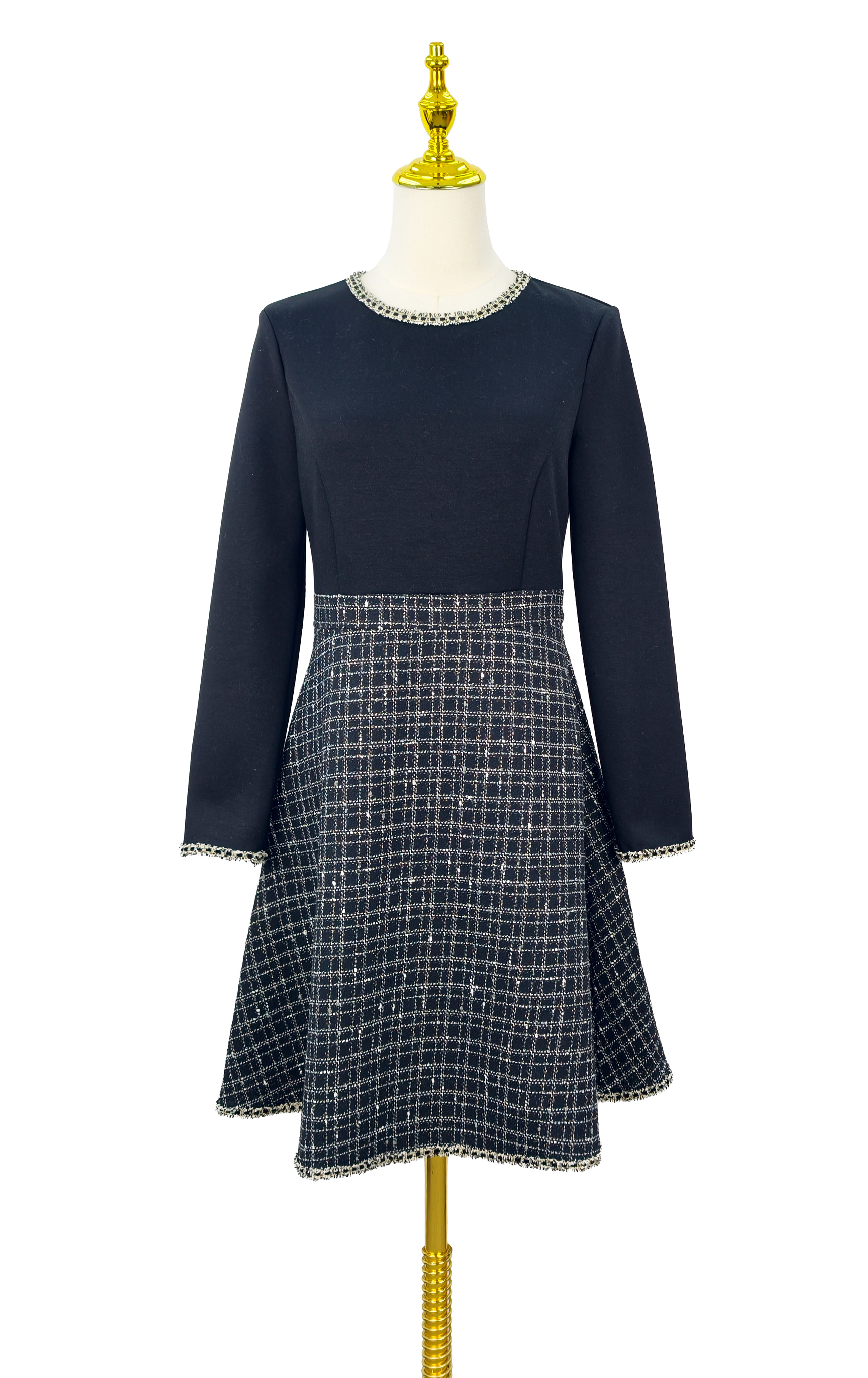 拼布連身裙 OP0594