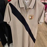 [S] TOMMY HILFIGER STONE BANNER STRIPE POLO DRESS, XW05964-251 (STH1486)