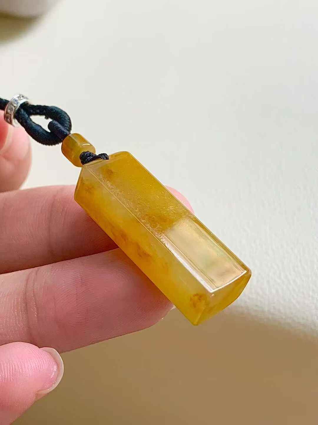 翡翠黃翡無事牌,天然翡翠A玉, 緬甸玉, Jade, Jadeite