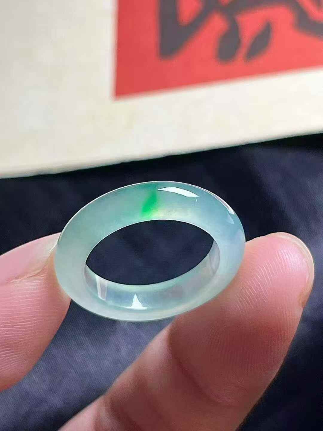翡翠指環 (圈口 12號),天然翡翠A玉, 緬甸玉, Jade, Jadeite