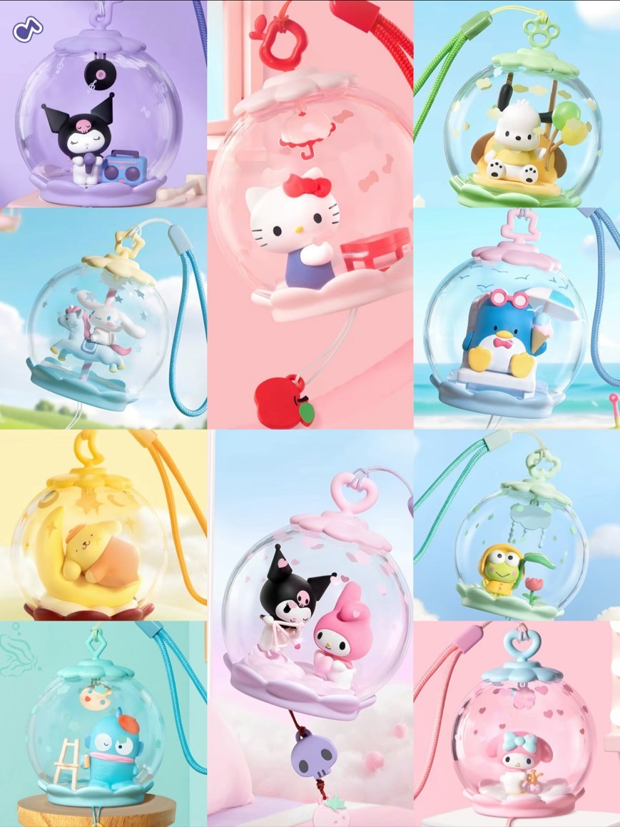 iSNEAKERS｜Sanrio 三麗鷗 甜夢泡泡屋系列 風鈴 盲盒 吊飾 9+1隱藏版