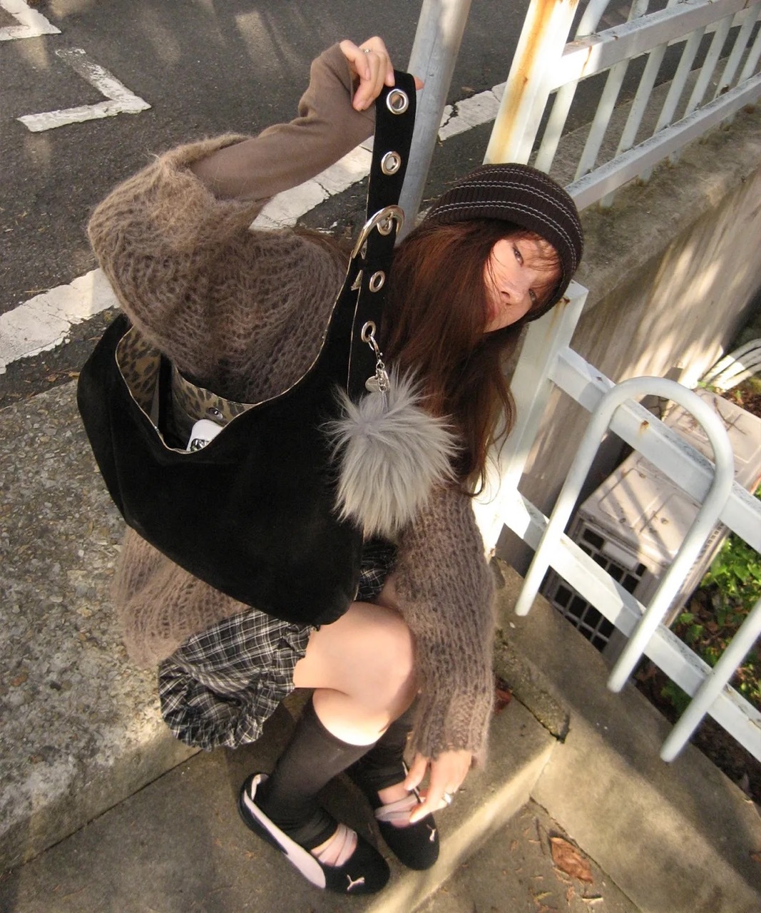 🇰🇷 LETERIE SUEDE BUCKLE REVERSIBLE SHOULDER BAG 雙面單肩包 手提包 金屬扣環 豹紋內裡 / 預購