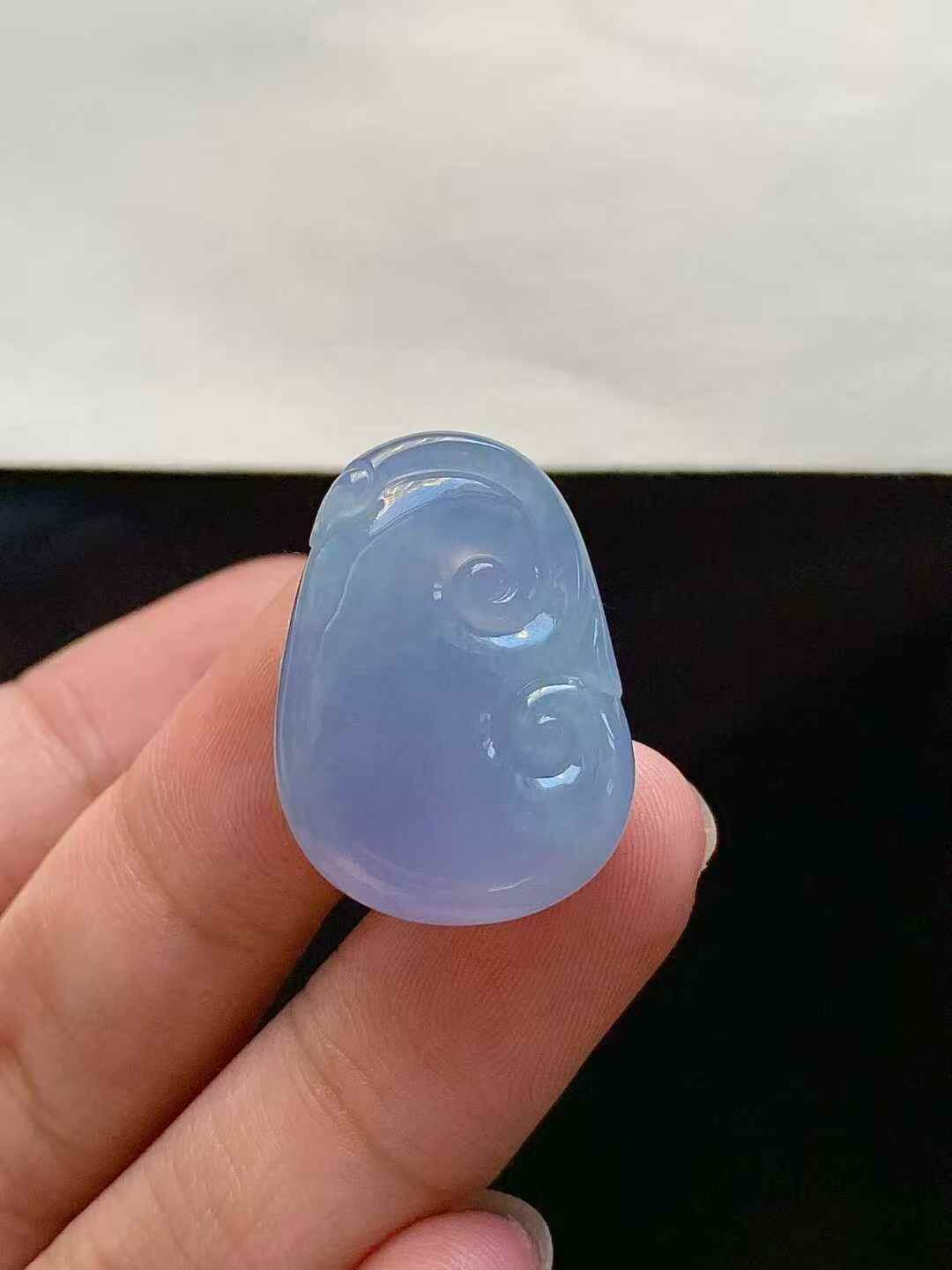 翡翠紫羅蘭如意,天然翡翠A玉, 緬甸玉, Jade, Jadeite