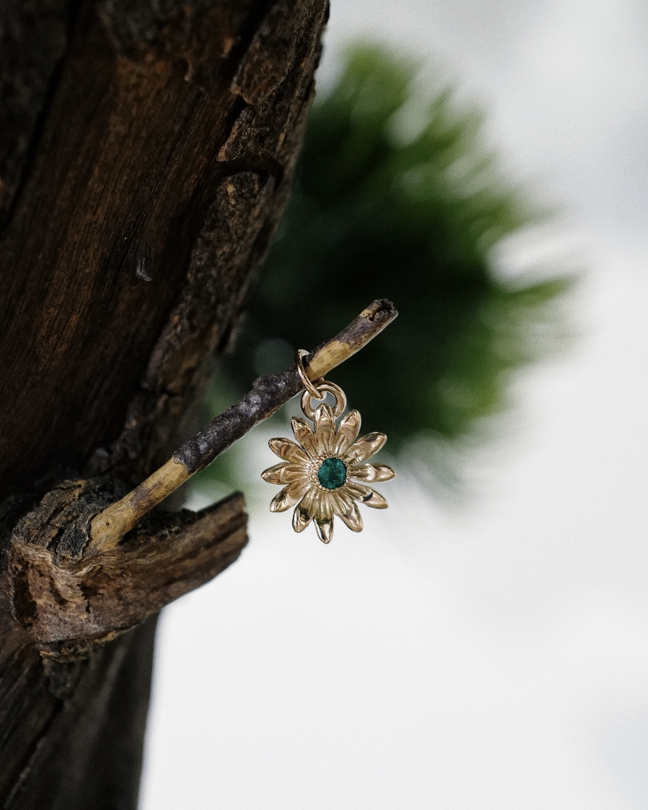 K18 玫瑰金 Daisy金菊吊墜