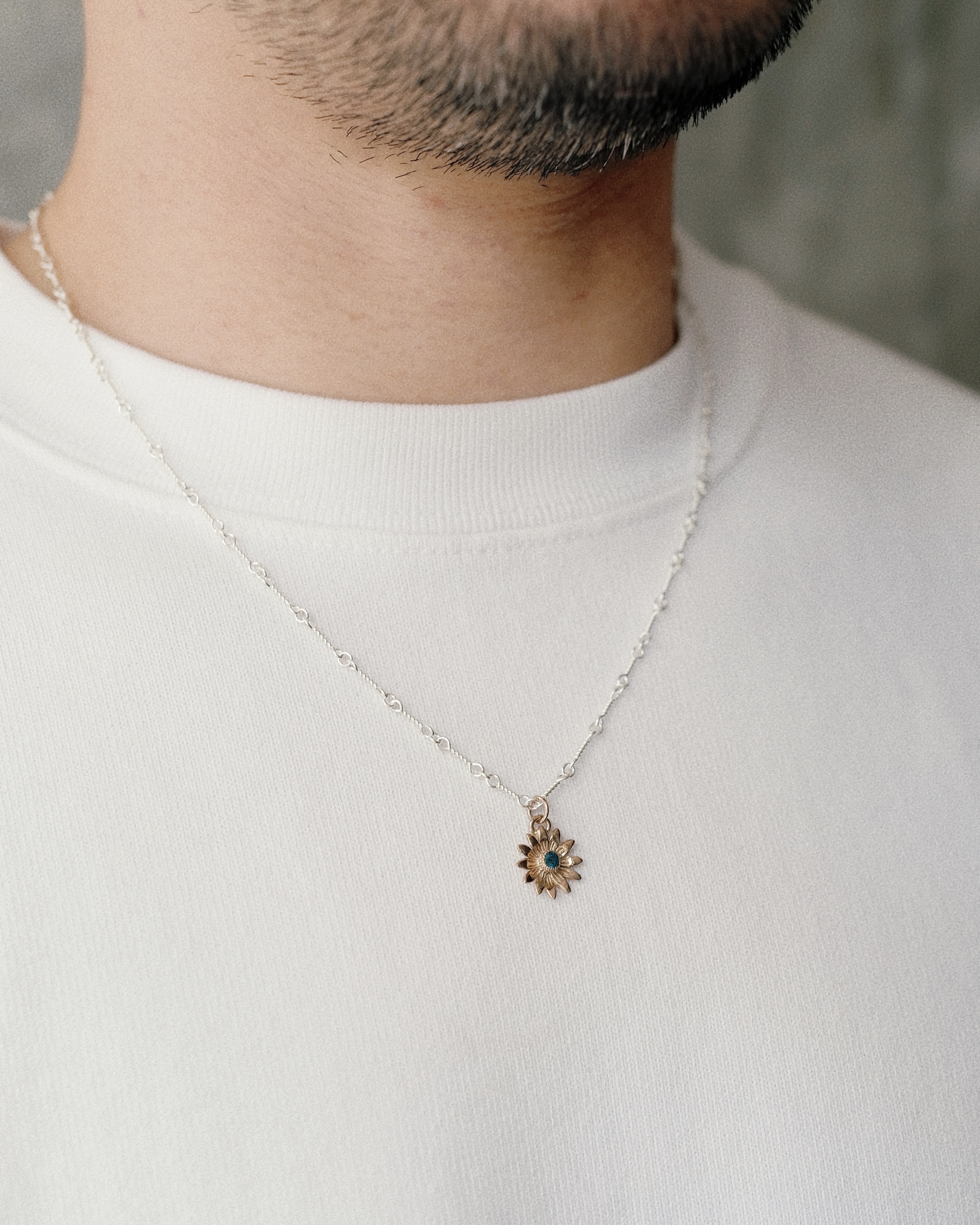 K18 玫瑰金 Daisy金菊吊墜