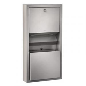 KWC RODX602S 2合1掛牆抹手紙架及垃圾桶