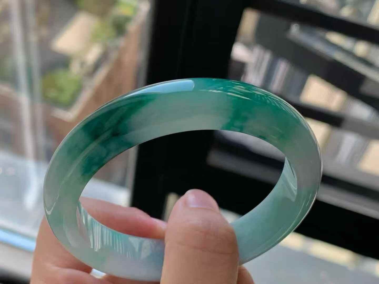 1117331 54mm翡翠正圈手鐲 (54-56)