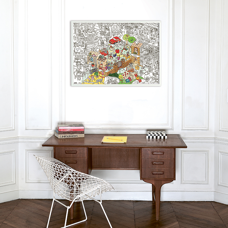 OMY 著色海報-兒童生活