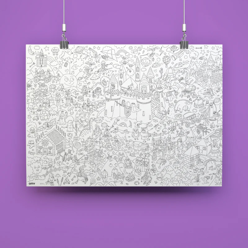 OMY 著色海報-魔法