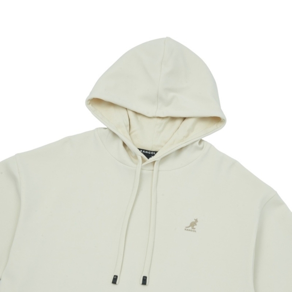 KANGOL 帽T 米白 落肩 休閒 上衣 女 6452105001