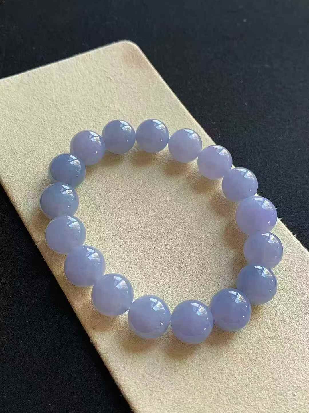 1117349 翡翠紫羅蘭珠子手串 (11.5mm直徑)