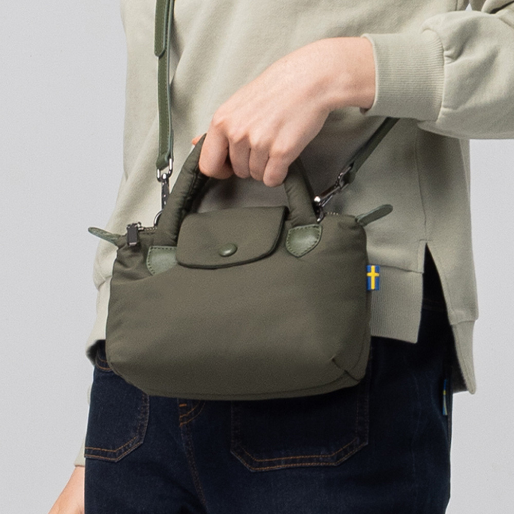 瑞典雲朵包系列｜防潑水 雲朵 水餃包(橄欖綠)