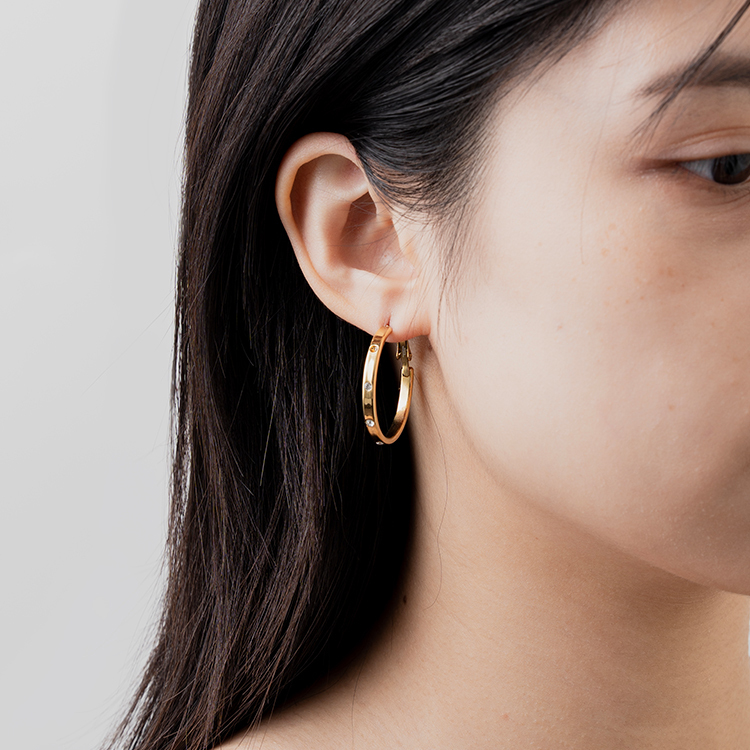 miramira扣圈｜永恆之光耳環D0376-金55333