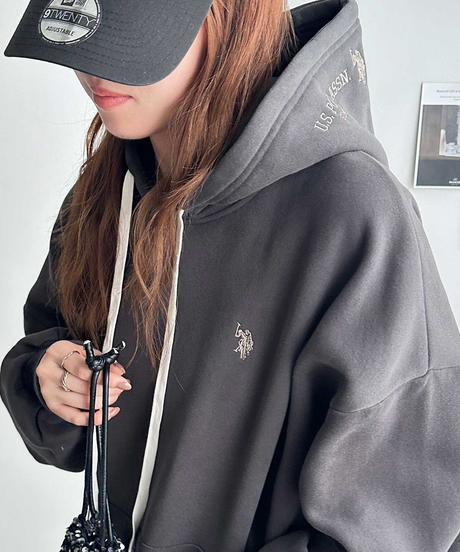 預購┃U.S. POLO ASSN. 刺繡 內刷毛 帽T