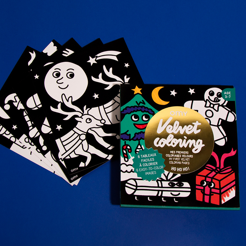 OMY 天鵝絨著色紙-聖誕節