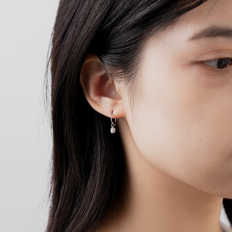 miramira微光｜微光星塵鋯石耳環D5613-銀79796