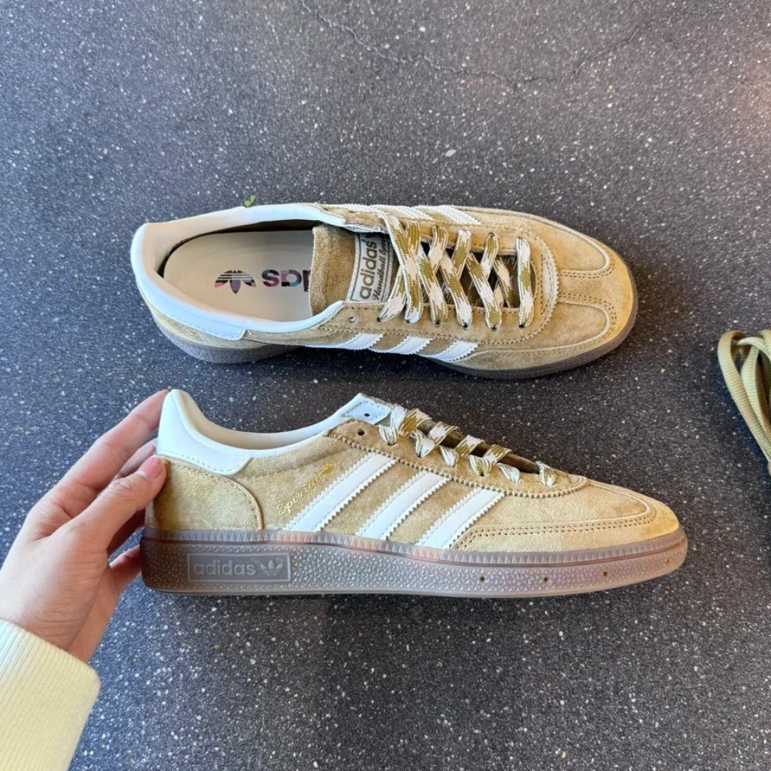 "代購"ADIDAS HANDBALL SPEZIAL 卡其黃 編織鞋帶 男女鞋 KI5939