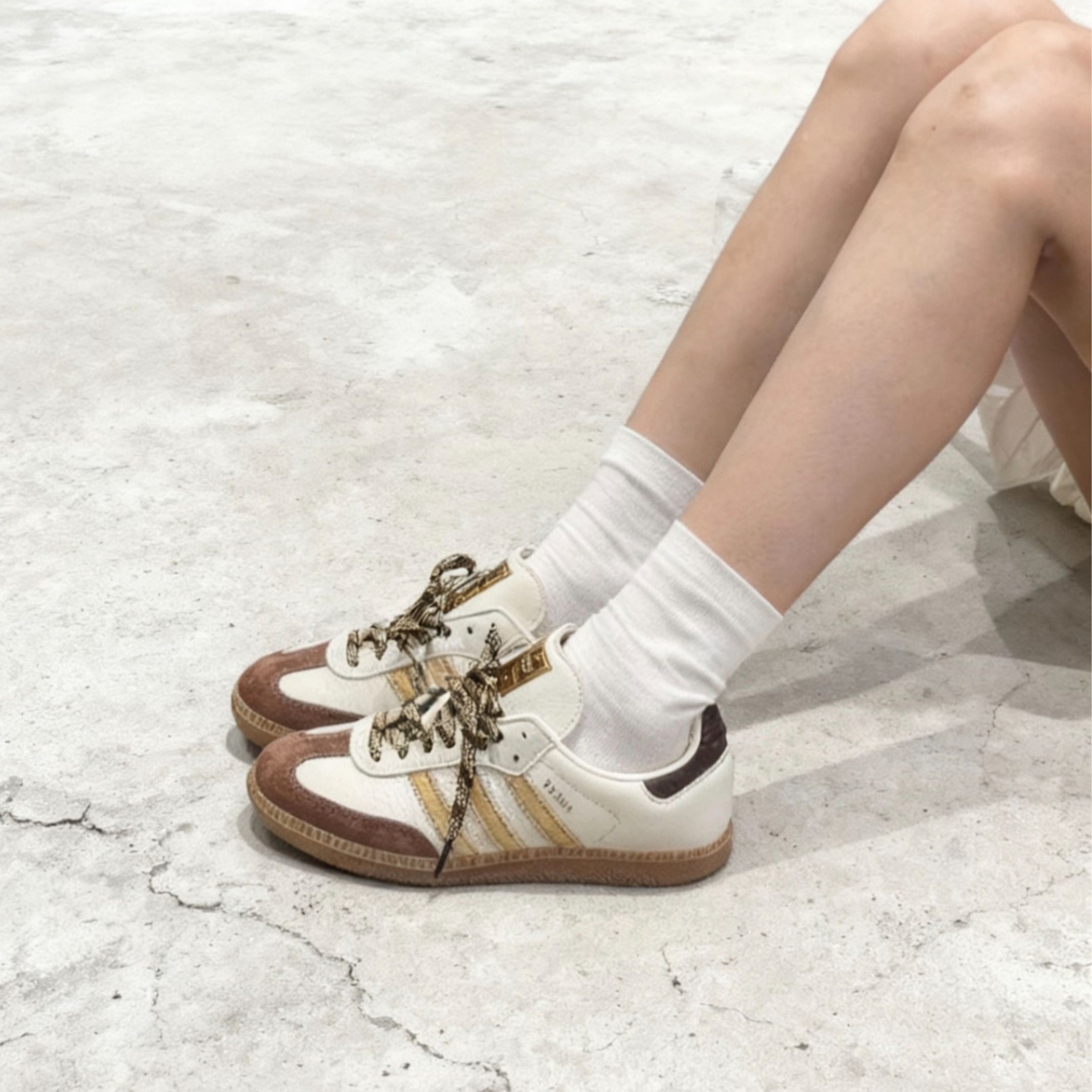 NICEDAY 代購 Adidas Samba OG 白金棕 白金 黃 焦糖 布丁 男女鞋 復古 KI8887