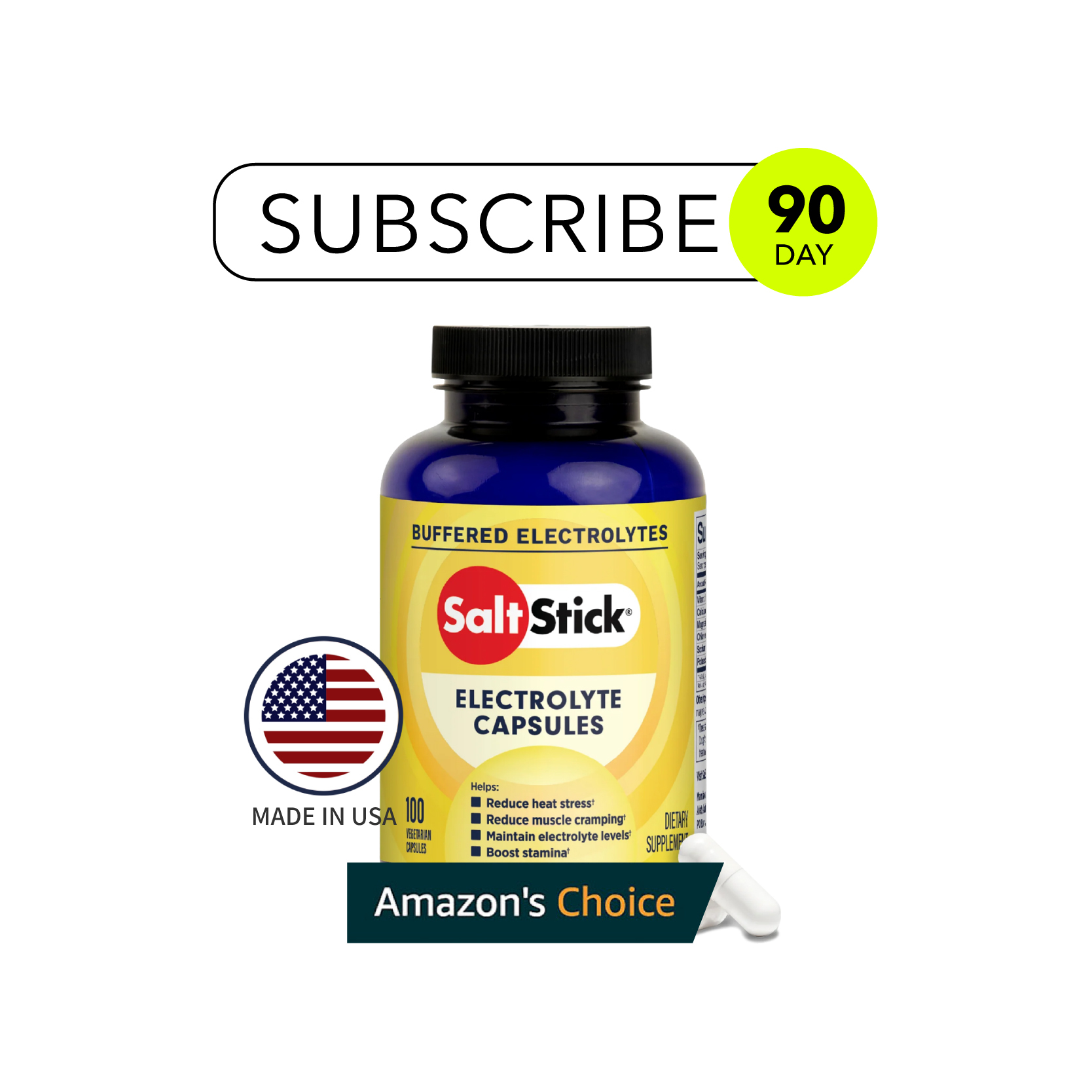 【訂閱制】美國 SaltStick 高單位電解質膠囊 (100入裝)