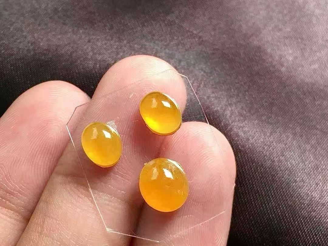 翡翠黃翡蛋面一手,天然翡翠A玉, 緬甸玉, Jade, Jadeite