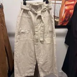 [S] DKNY LIGHT CITY KHAKI WOMENS FABRIC TROUSERS, DJ5P3032-D5K (SD1626)