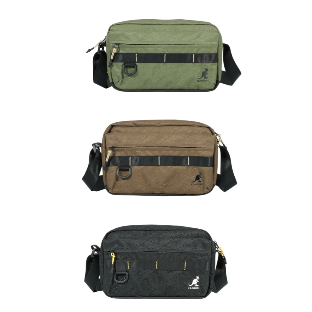 KANGOL 側背包 黑 綠 卡其 斜背包 防潑水 包包 6555171320 6555171330 6555171370
