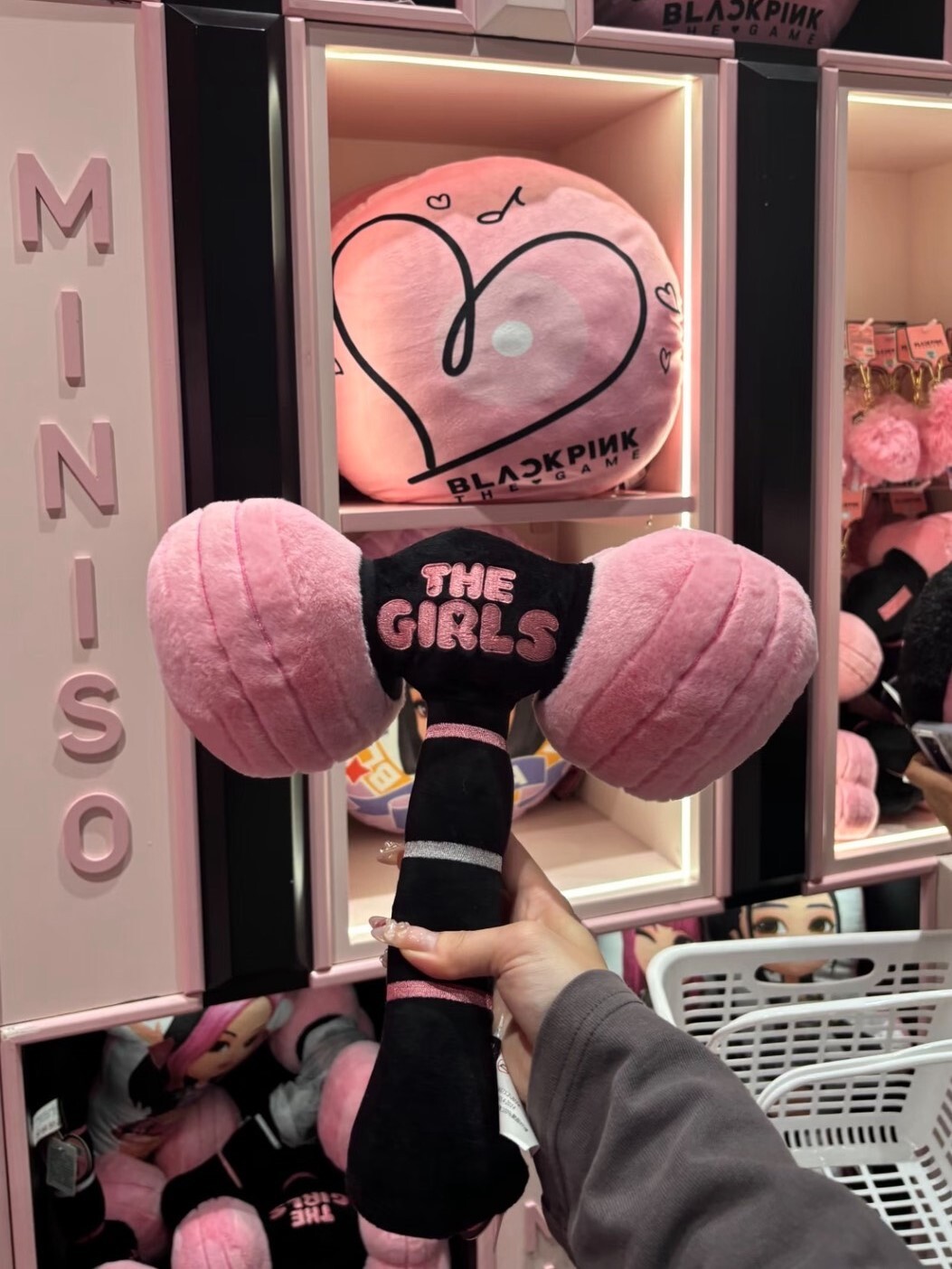 BLACKPINK THE GAME 限定週邊 粉錘 毛絨粉錘