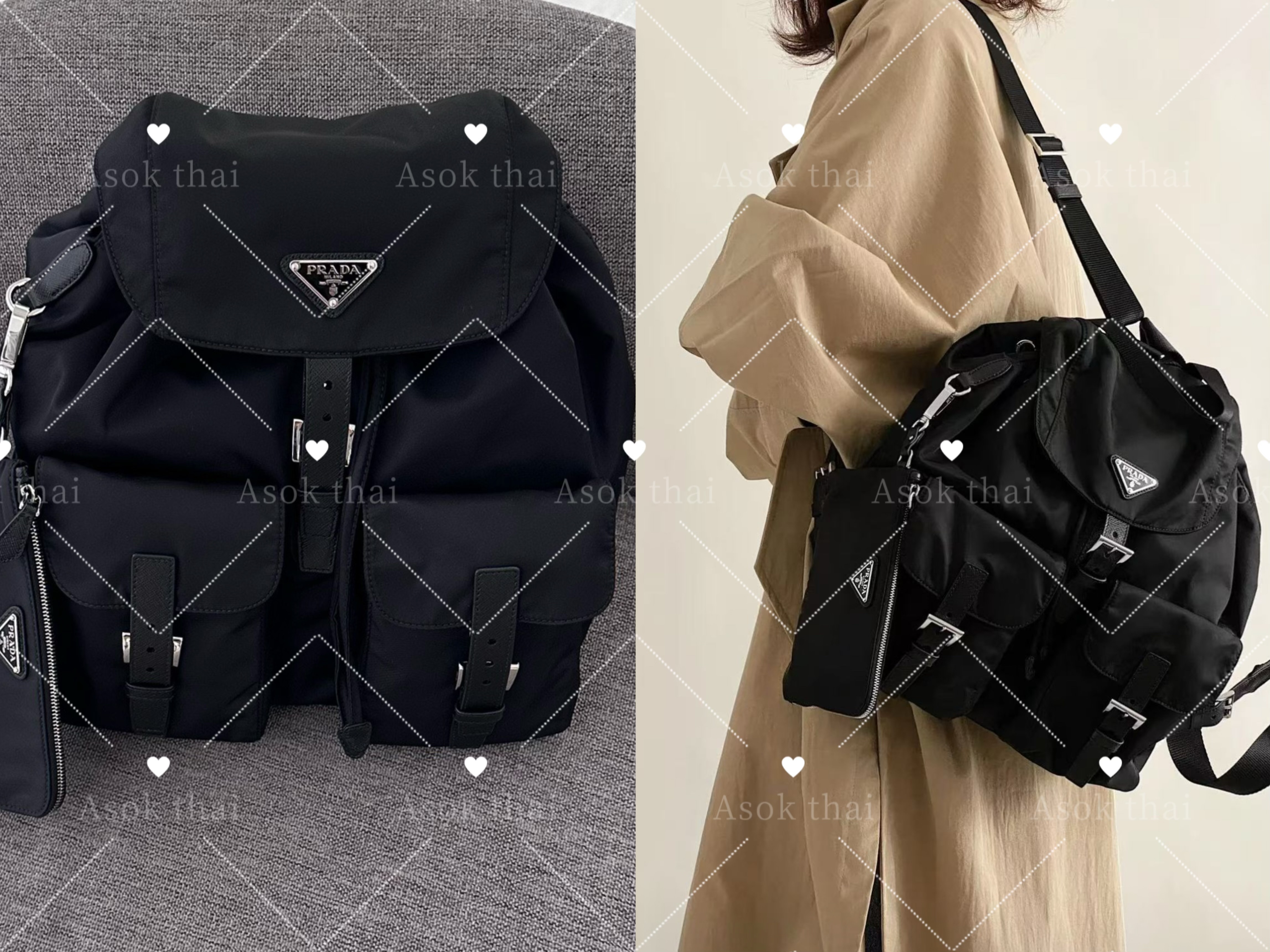 歐洲直送 PRADA 中號女士背包 1BZ811-RV44-F0002正貨