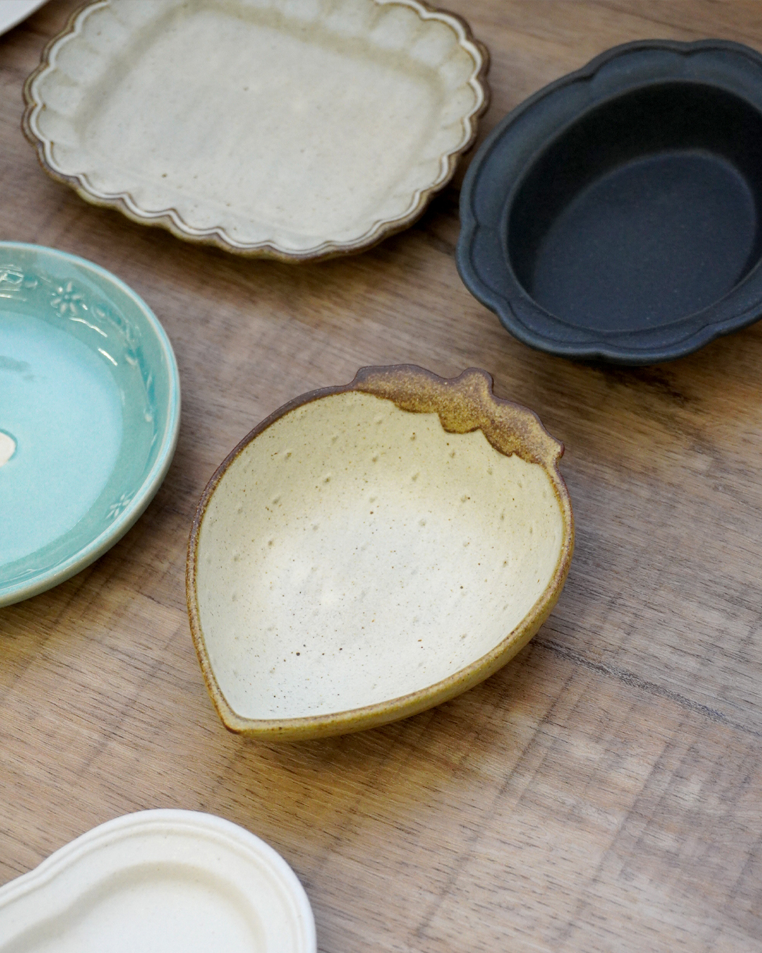 老白系列 草莓小碗｜益子燒