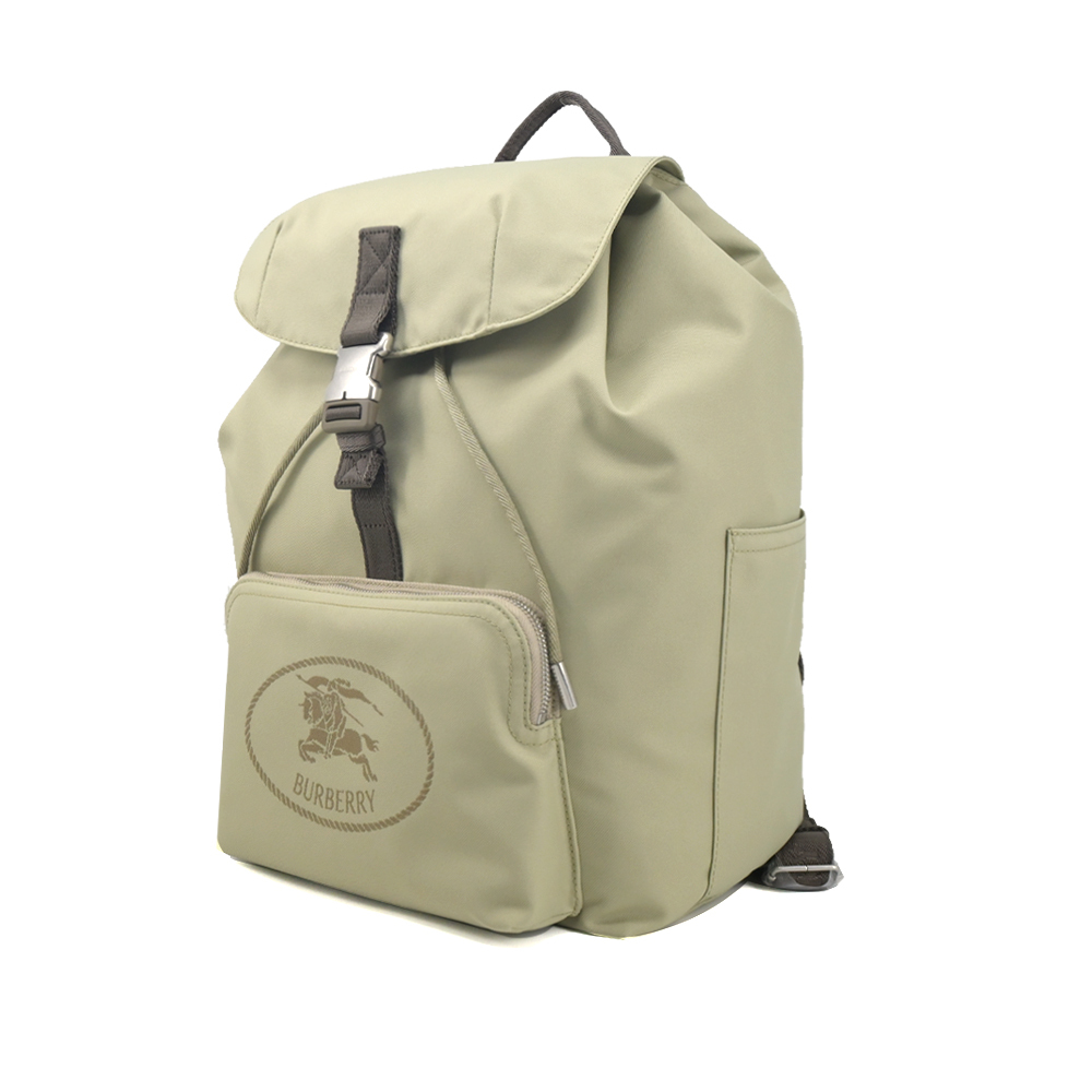 【JS’Maxx】 BURBERRY Orkney 翻蓋束口後背包(米色)