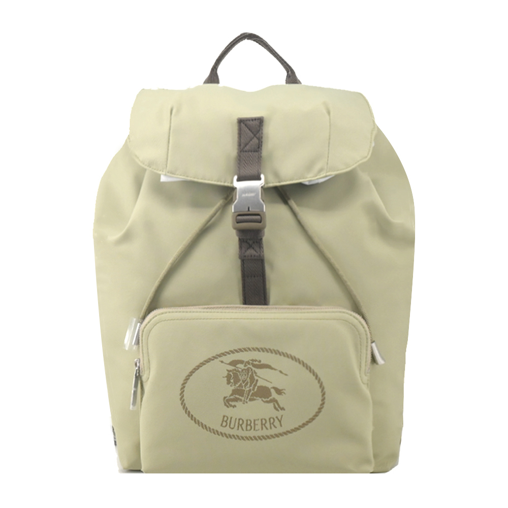 【JS’Maxx】 BURBERRY Orkney 翻蓋束口後背包(米色)