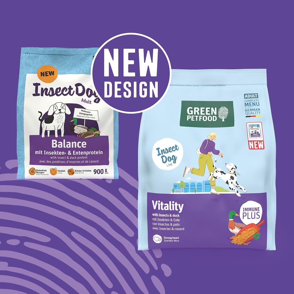 Insect Dog Green Petfood Vitality for Weight Management/Senior Dogs 7.5kg