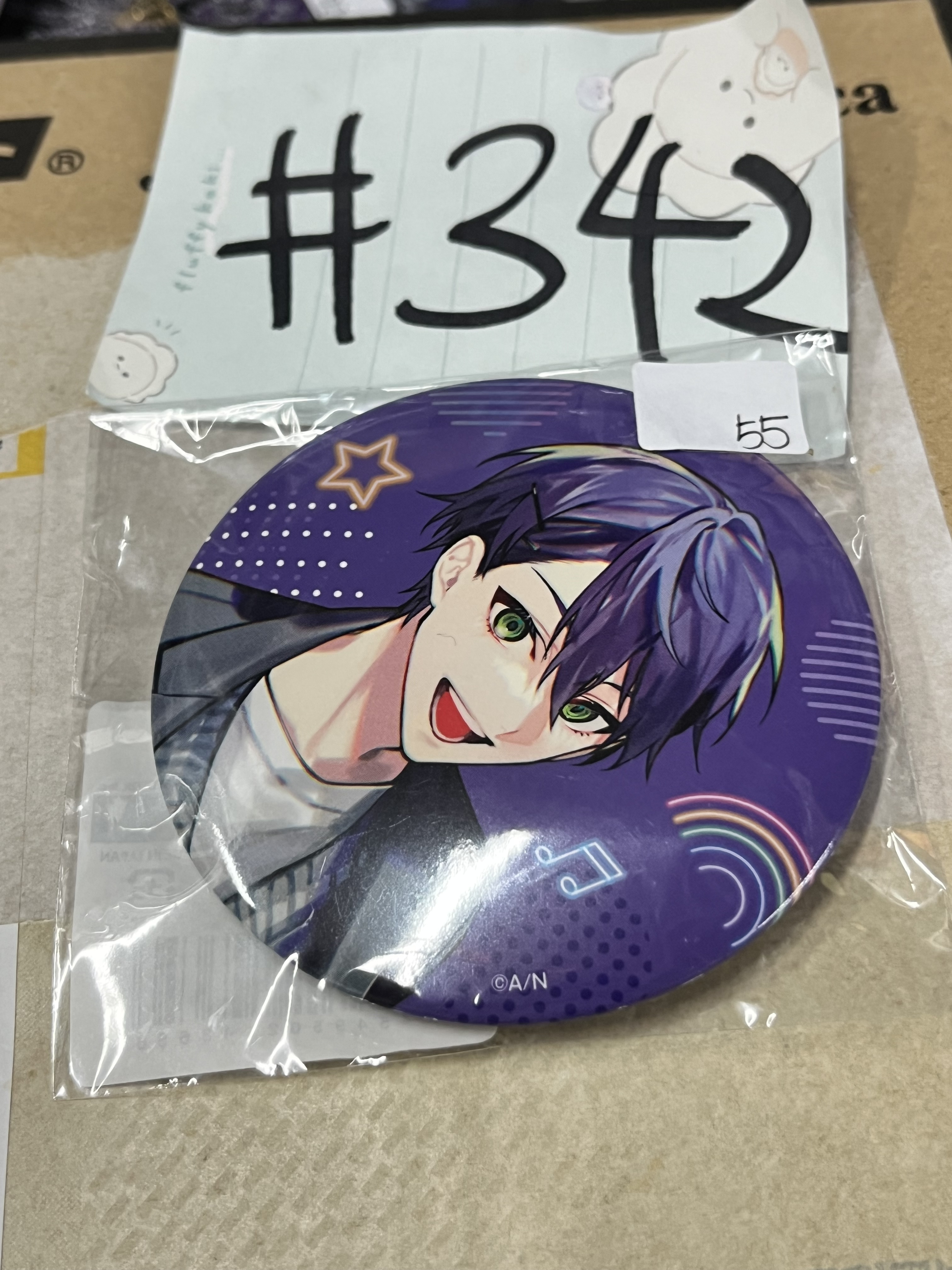 彩虹社   刀也  襟章  #342