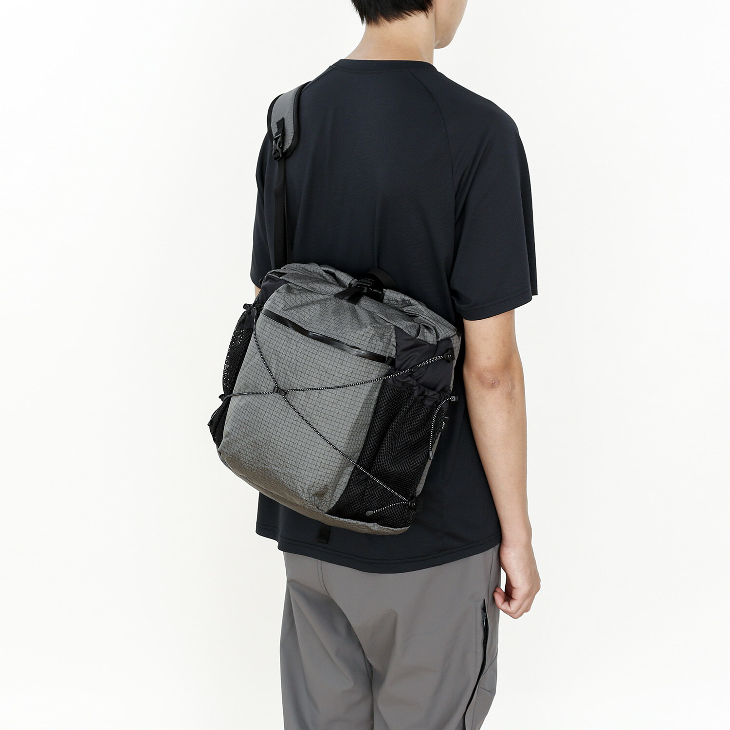 [CAYL] Rolltop Cross Bag B-Grid 跨肩包