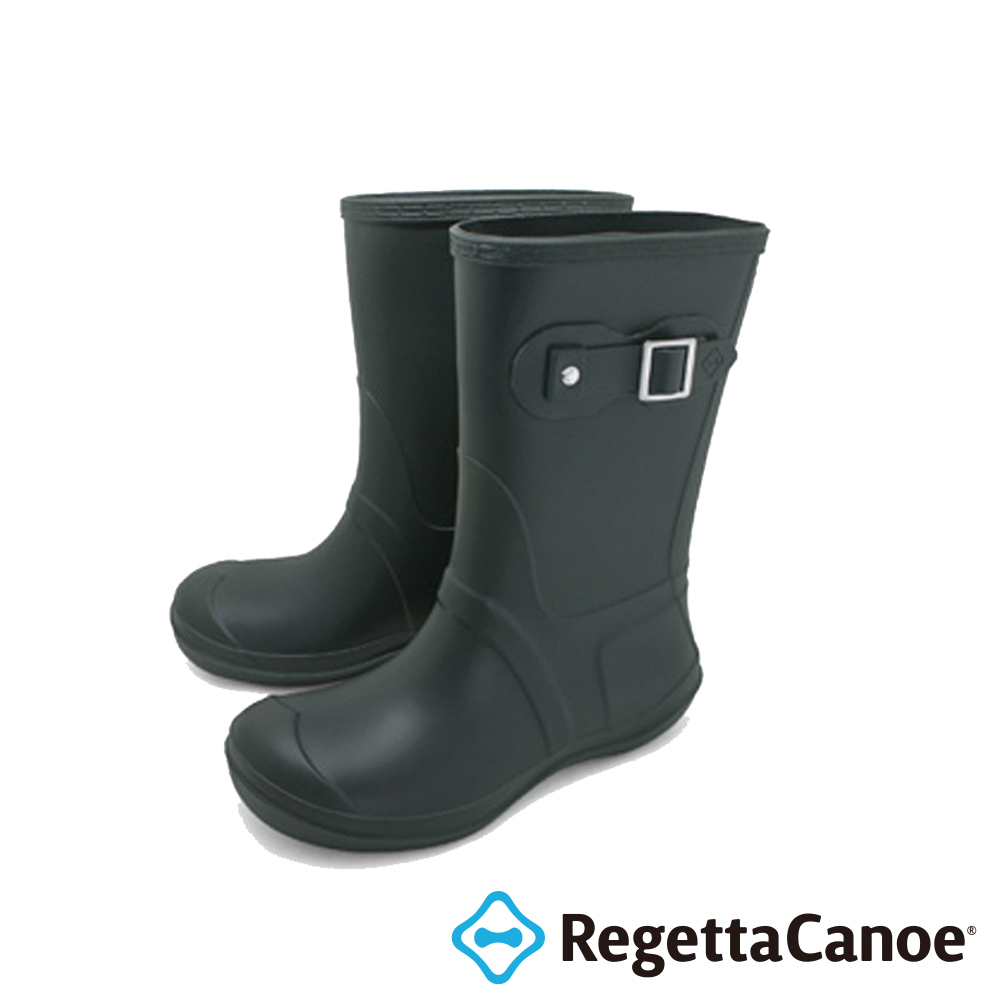 大阪樂步健康鞋RegettaCanoe-金屬扣環中筒雨靴CCRB001(KHA-卡其色)