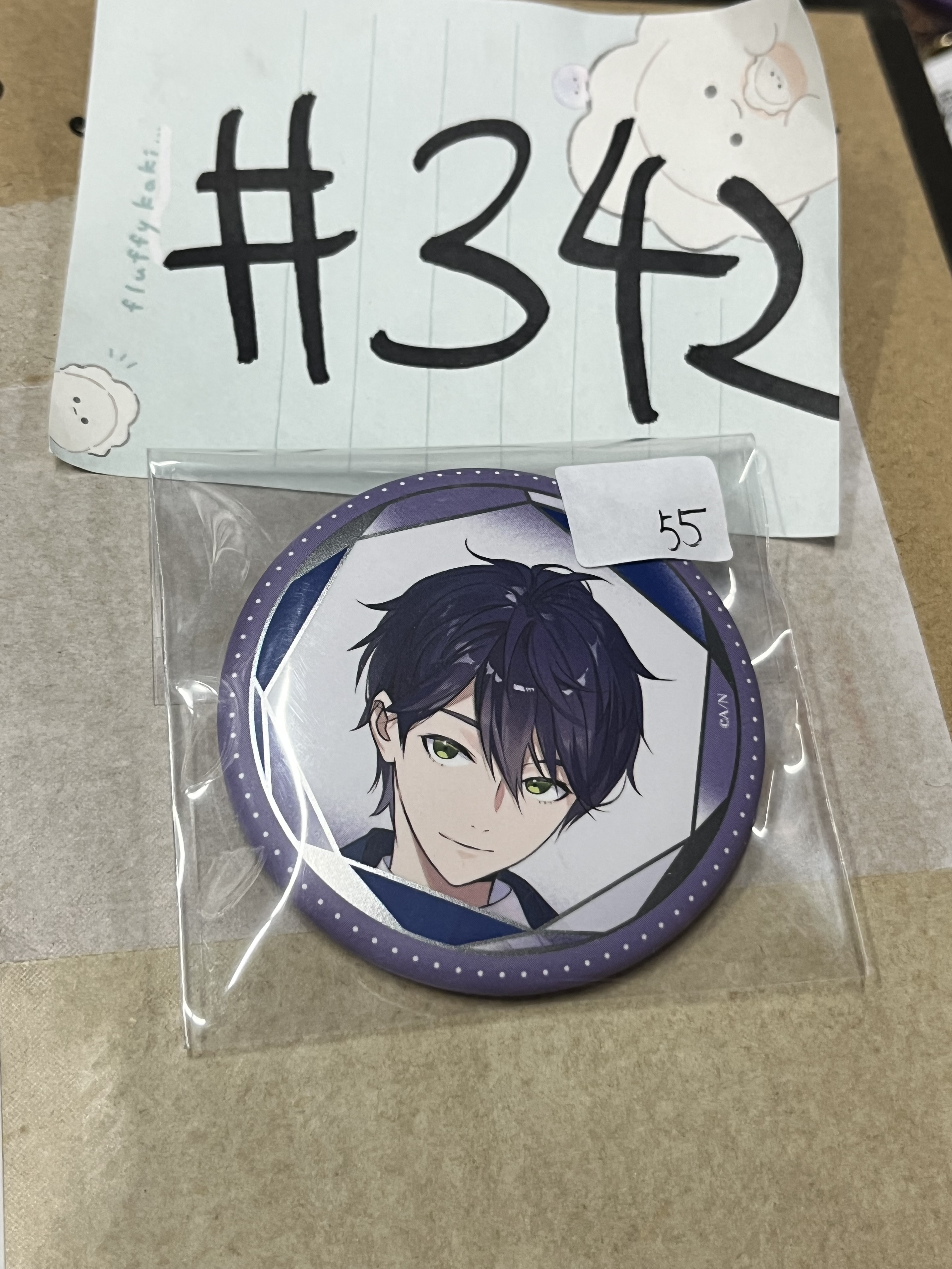 彩虹社   刀也  襟章  #342