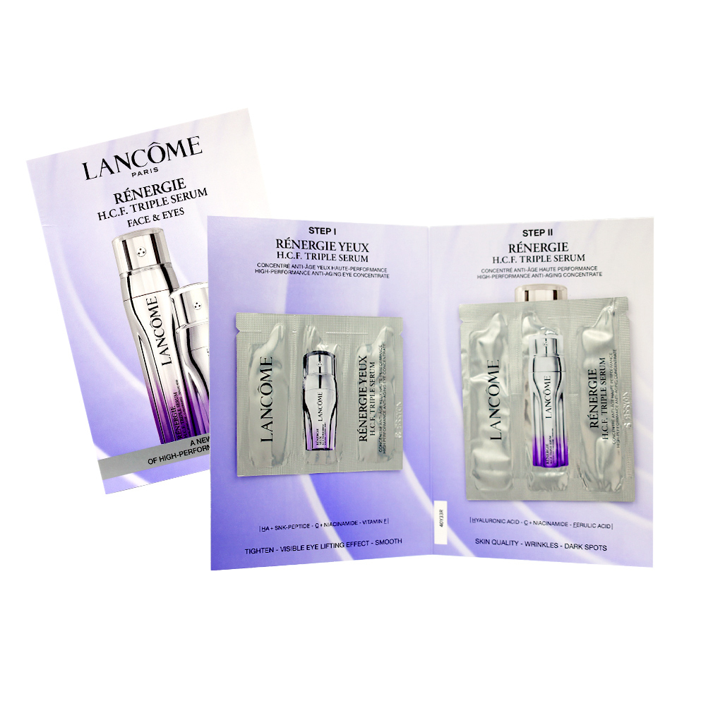 LANCOME 蘭蔻 超緊顏抗痕拉提三效眼萃(0.54ml)/超緊顏抗痕亮采三效精華(1ml) 雙入組
