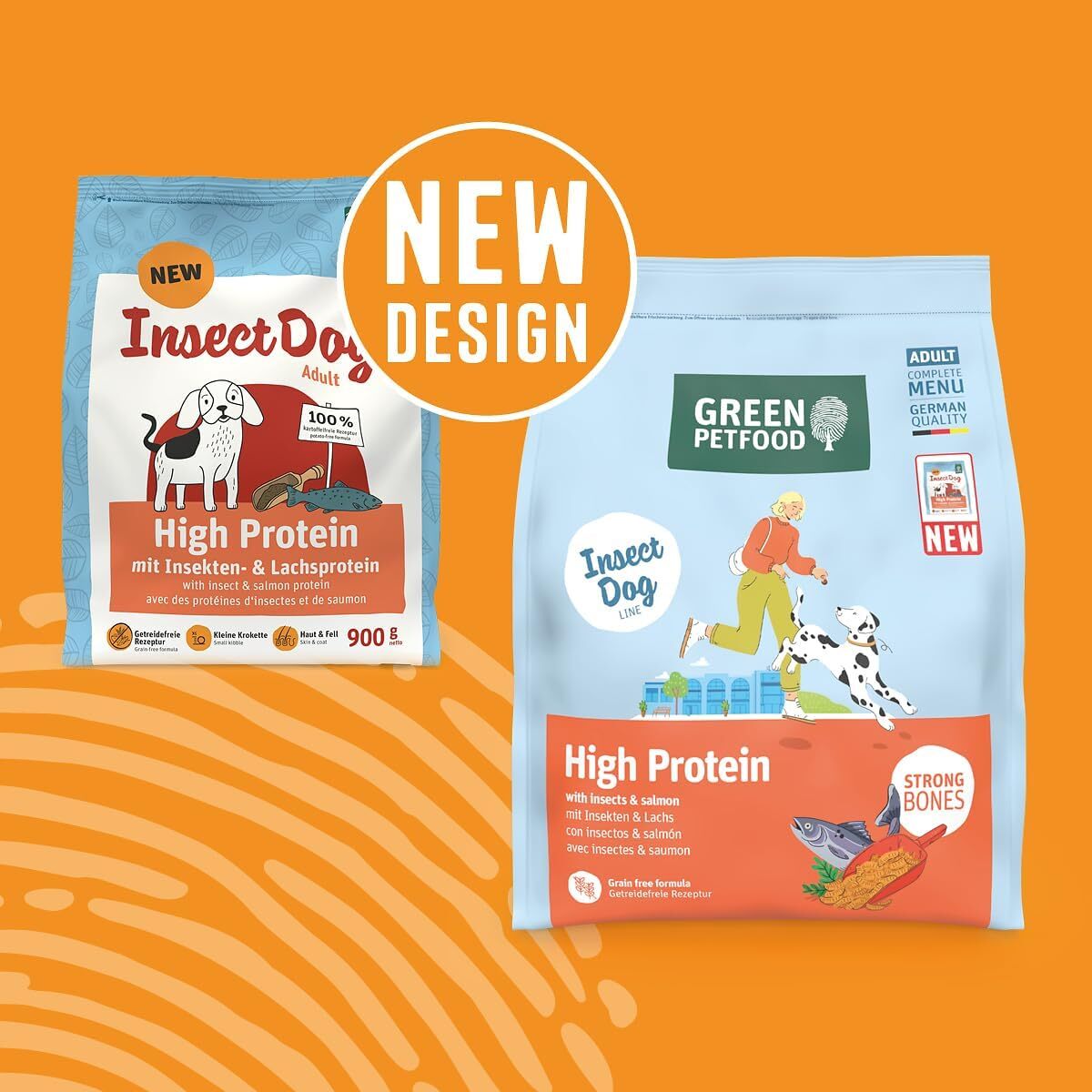 Insect Dog Green Petfood High Protein Adult Dogs 900g x 5pcs