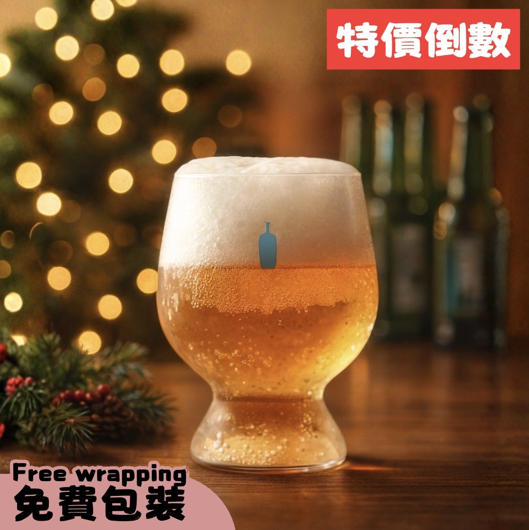 【新品24H出貨】𝗕𝗹𝘂𝗲 𝗕𝗼𝘁𝘁𝗹𝗲 職人手吹高腳杯