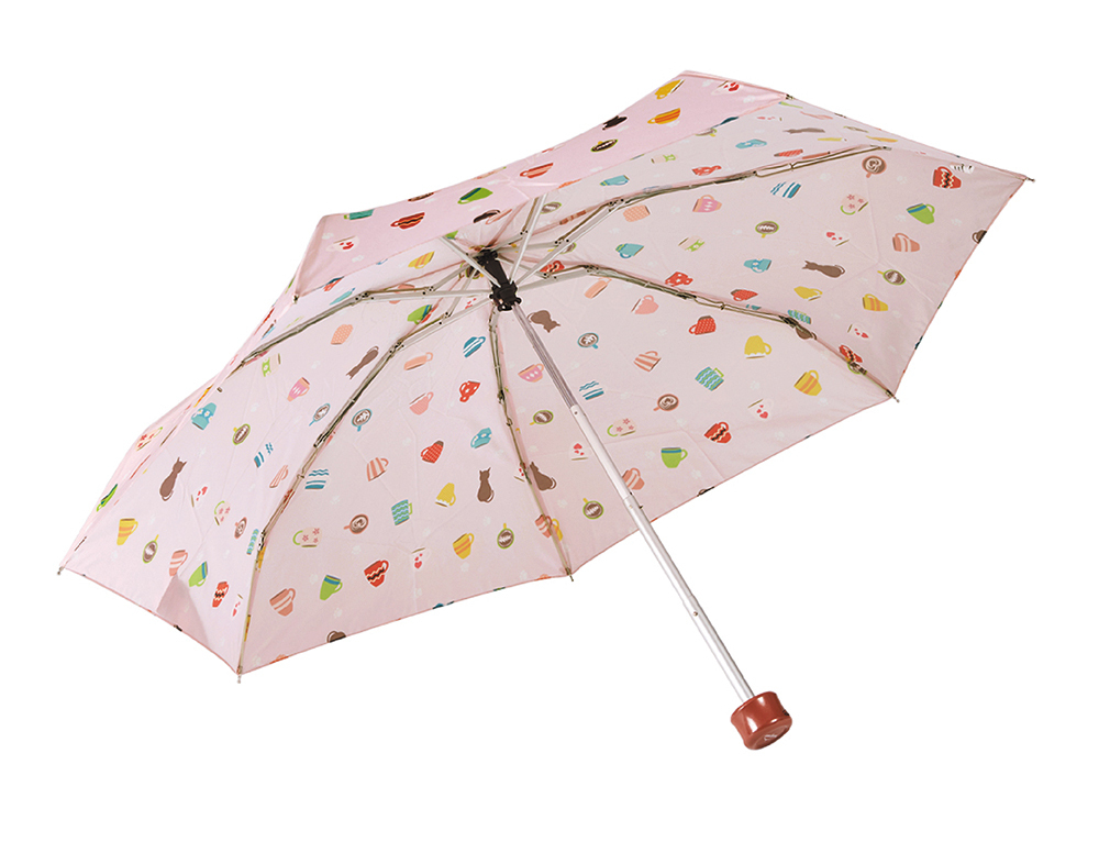 RAINSTORY粉漾午茶抗UV手開迷你口袋傘