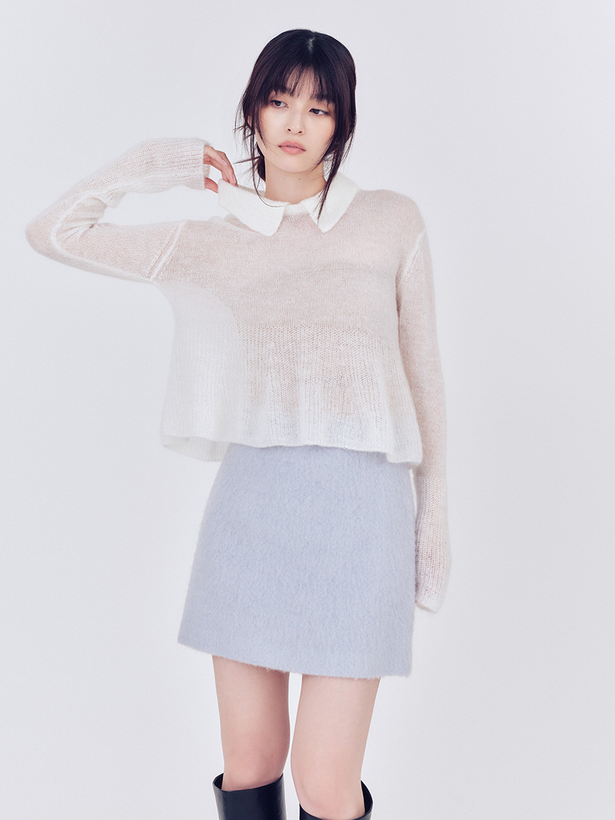 [預購] 折扣 FRAY I.D 毛絨短裙