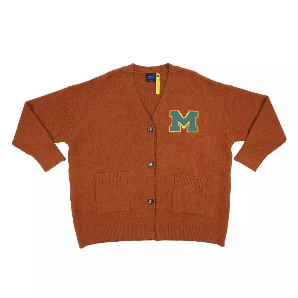 NCAA 外套 褐色 針織罩衫 長版外套 女 7552140352