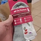 [S] CW GREY DR.MOTION EVERYDAY COMPRESSION ANKLE SOCKS, 55-9620-399956-000699-21-2 (SZZ840)