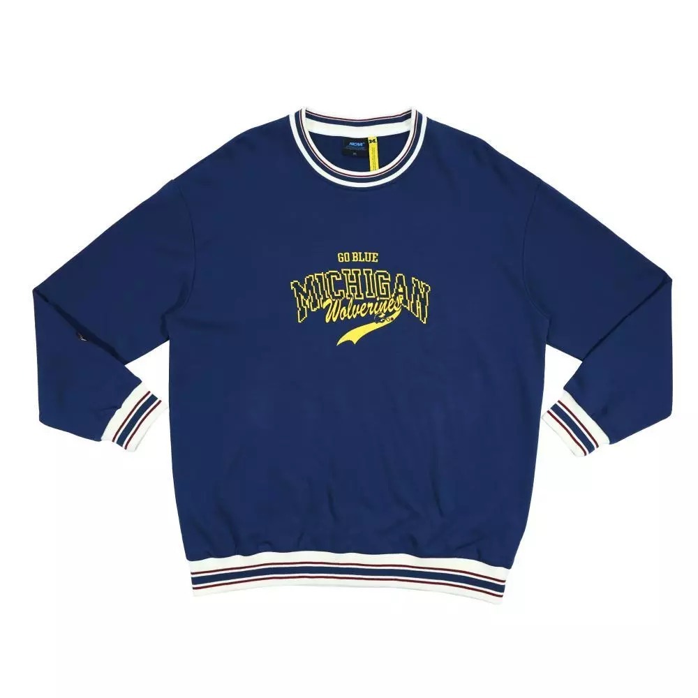 NCAA 大學T 深藍 像素風 復古圓領 中性 7555100380