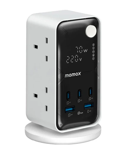 MOMAX | 1-Charge Work-Flow 6 位拖板 US25 (USB 70W max)
